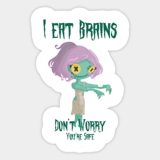 Zombie Girl Sticker